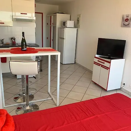 Studio vue sur mer camp naturiste * Agde